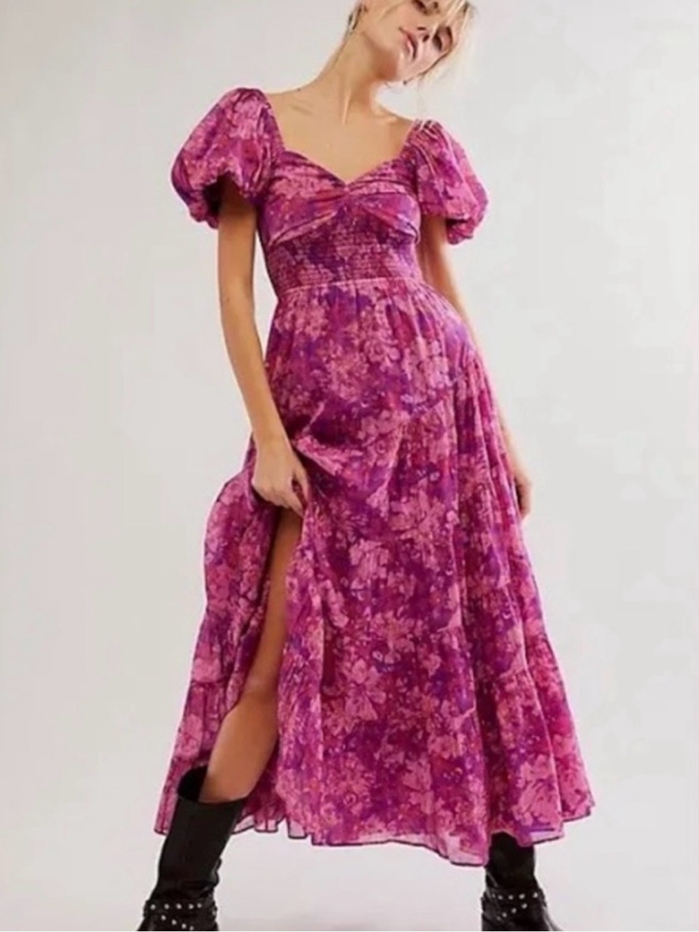 Free People Sun Drenched Floral Maxi Dress
